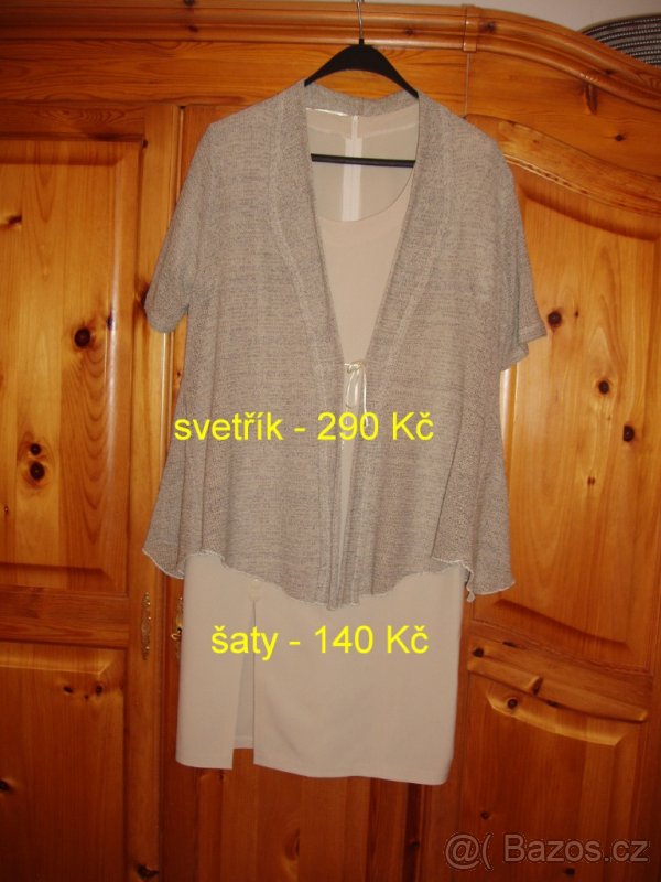 Dámské šaty a svetřík, možno koupit jednotlivě, 5 x foto