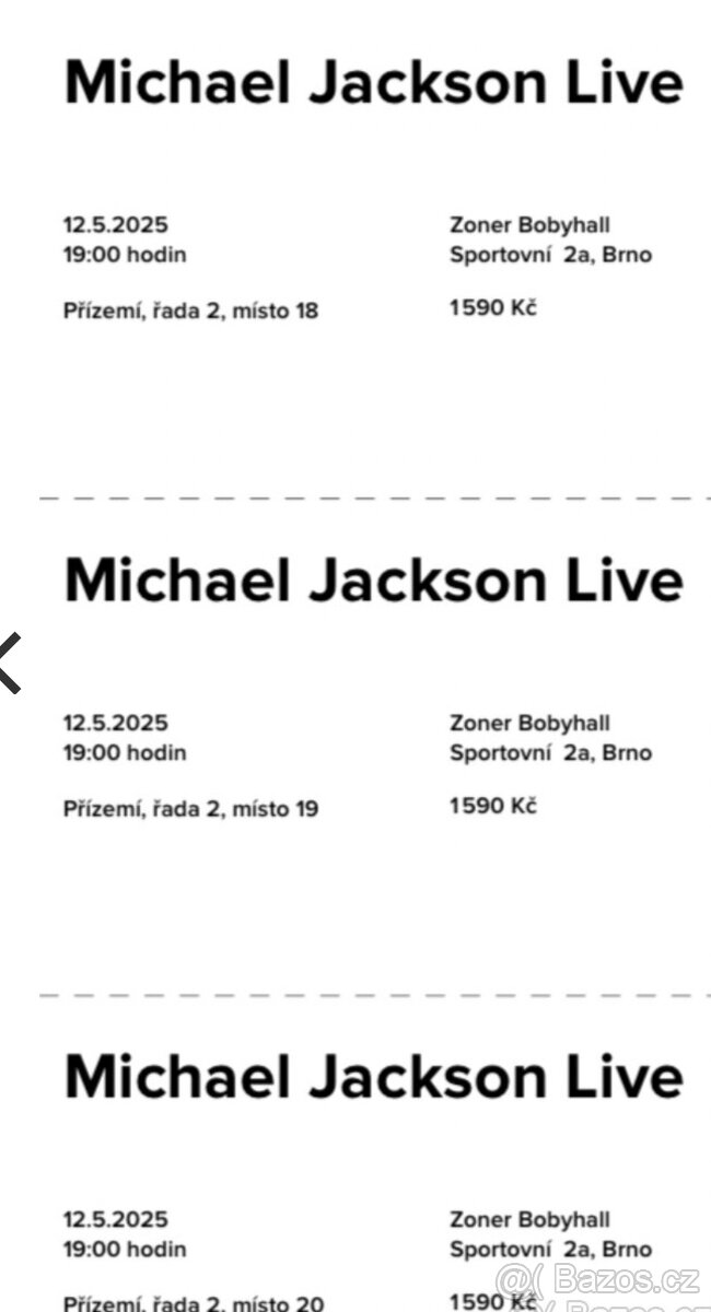 Koncert 12.5. písničky Michaela Jacksona