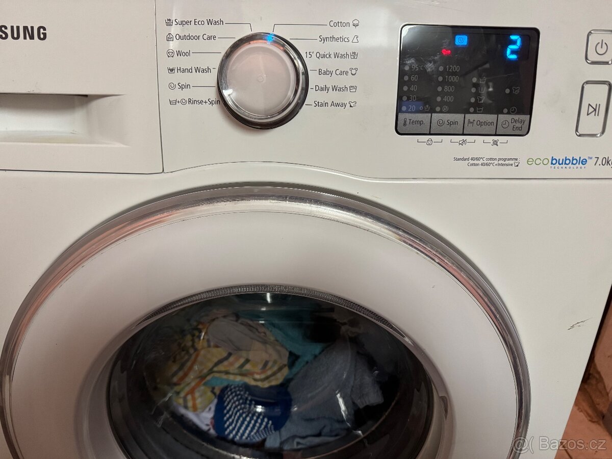 Samsung pračka 7kg,boční 4roky,plnění,možnost odvozu