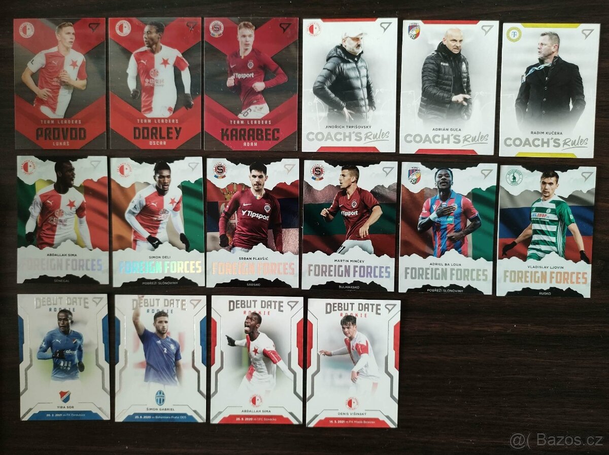Predám futbalové karty Česká liga sportzoo novšie rocníky