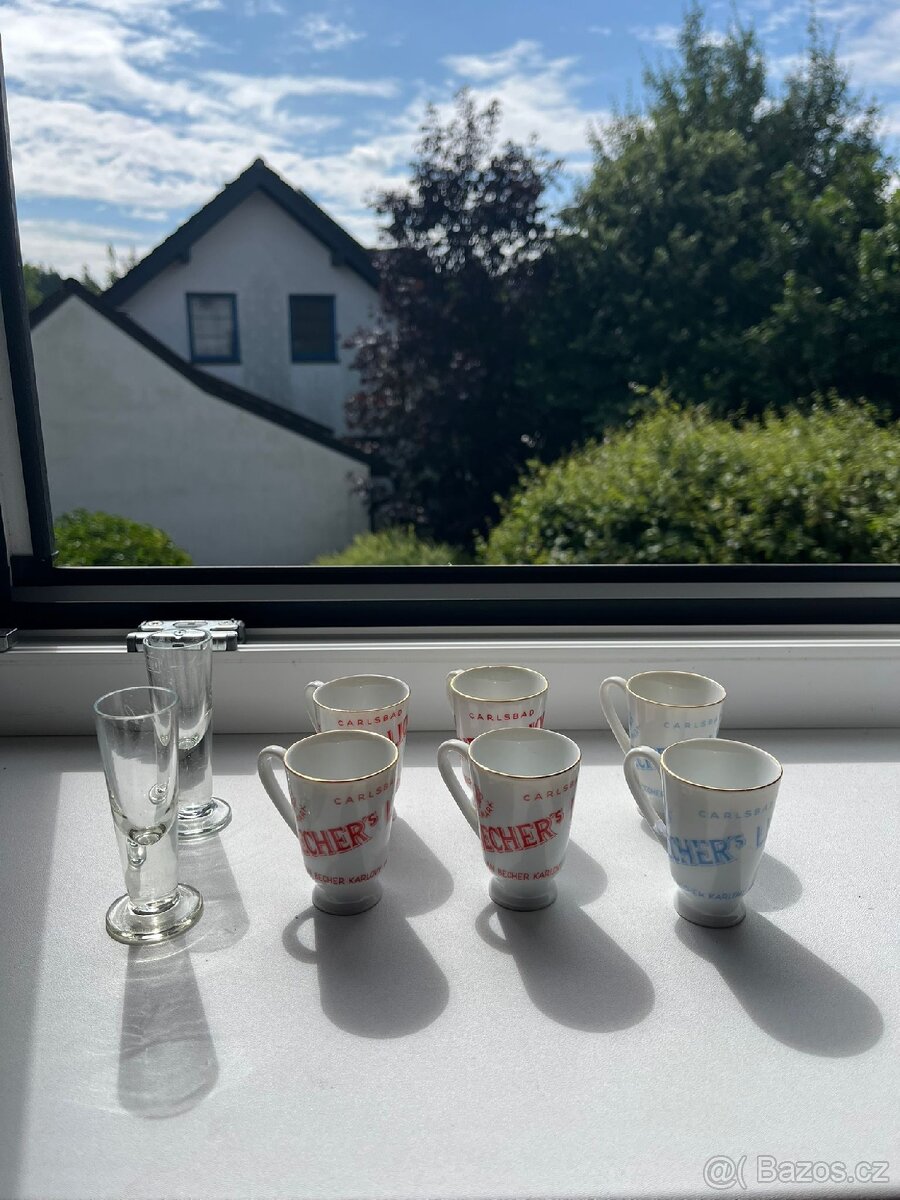 Pohárky Becher + štamprlata