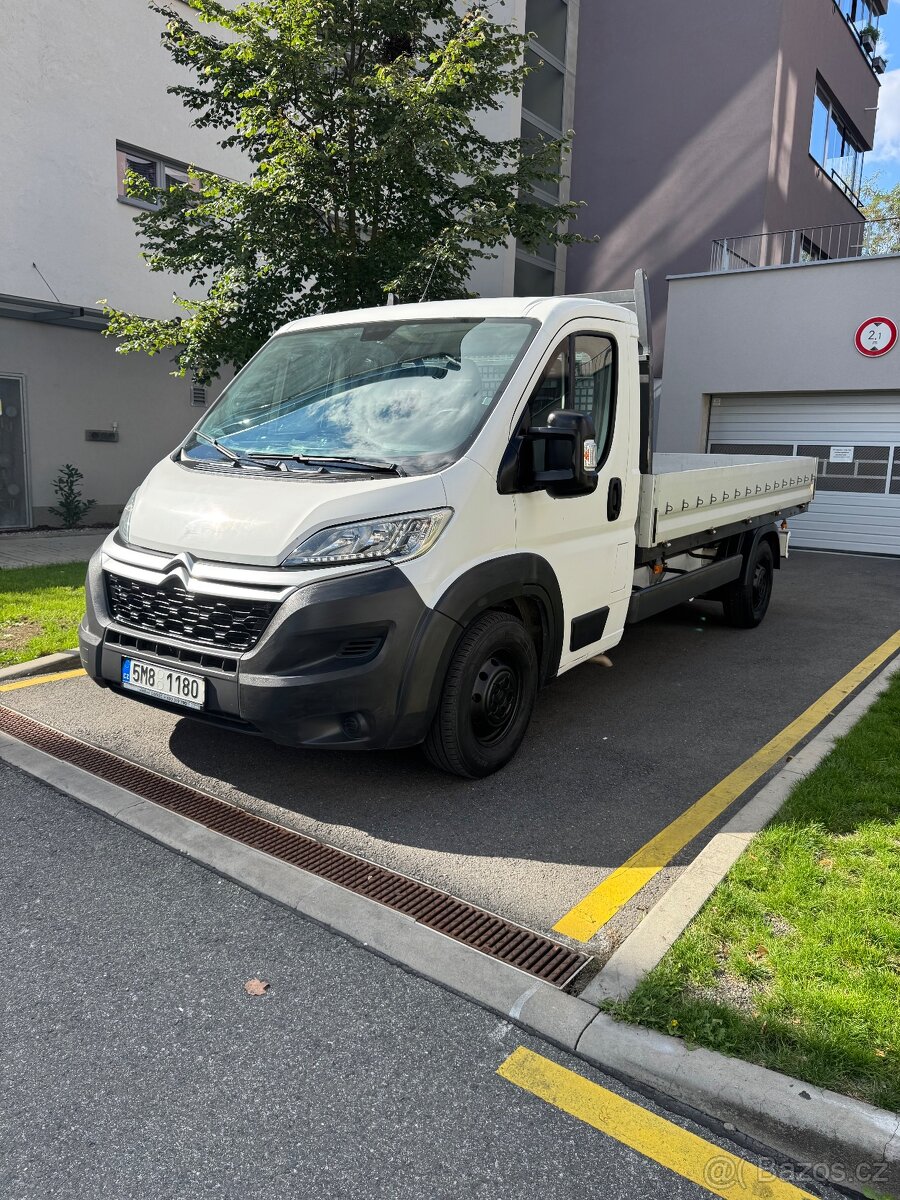 Citroen Jumper valník 2016,1.majitel,dlouhý,3t tažné