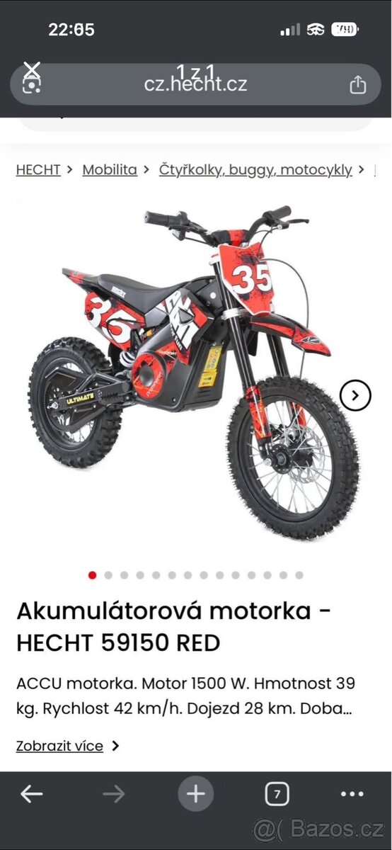 Elektro motorka HECHT