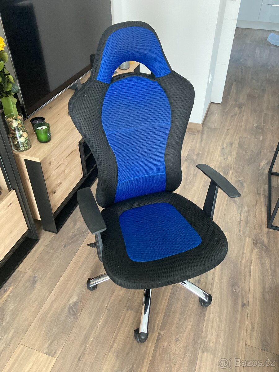 Kancelářské křeslo CESAR modré K80