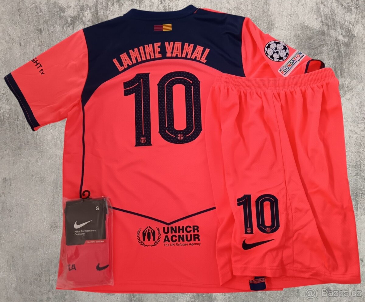 dětský dres Lamine Yamal FC Barcelona 25/26 oranžová edice