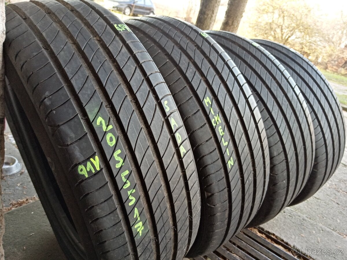 Letní pneu 4kusy 205/55/17 vzorek 99% MICHELIN - dobírka