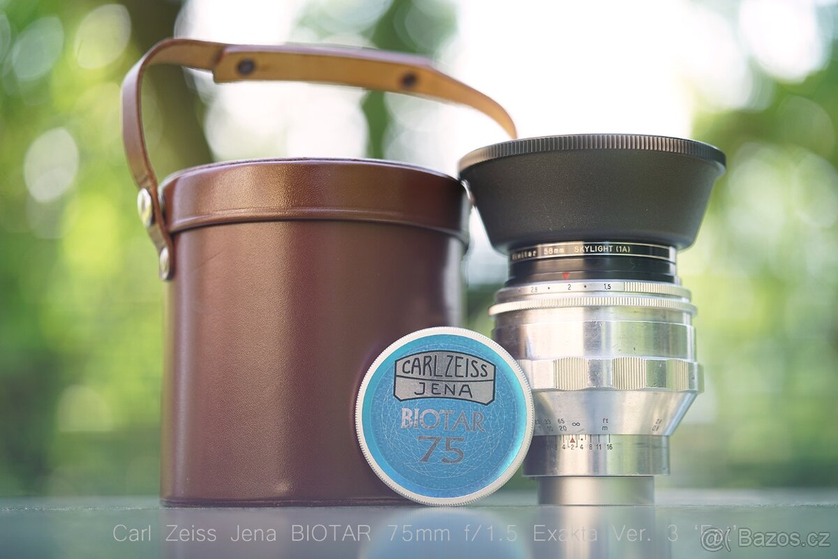 Carl Zeiss Jena Biotar 75mm f/1.5 Exakta Ver. 3, Servis 2025