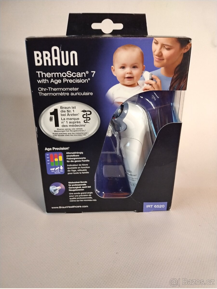 Ušní teploměr Braun Thermoscan 7