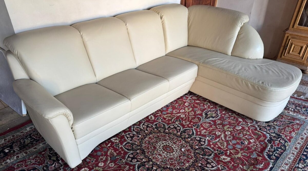 Kožená rohová sedačka, 5249
