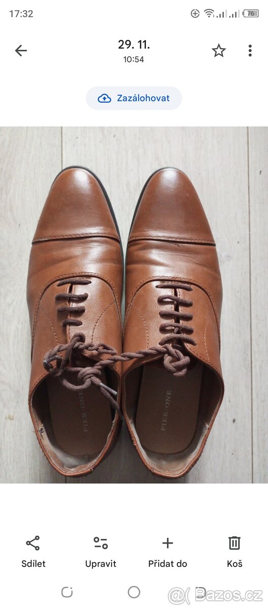 Pánské boty 41 cognac