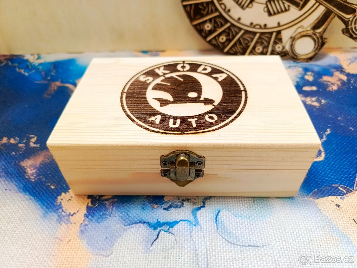 Dřevěná krabička Škoda