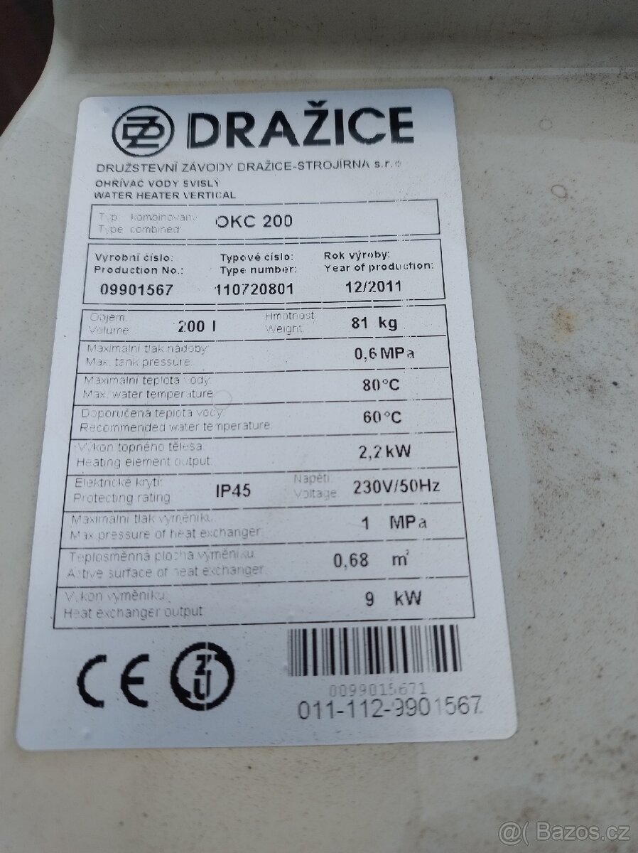 Dražice OKC 200