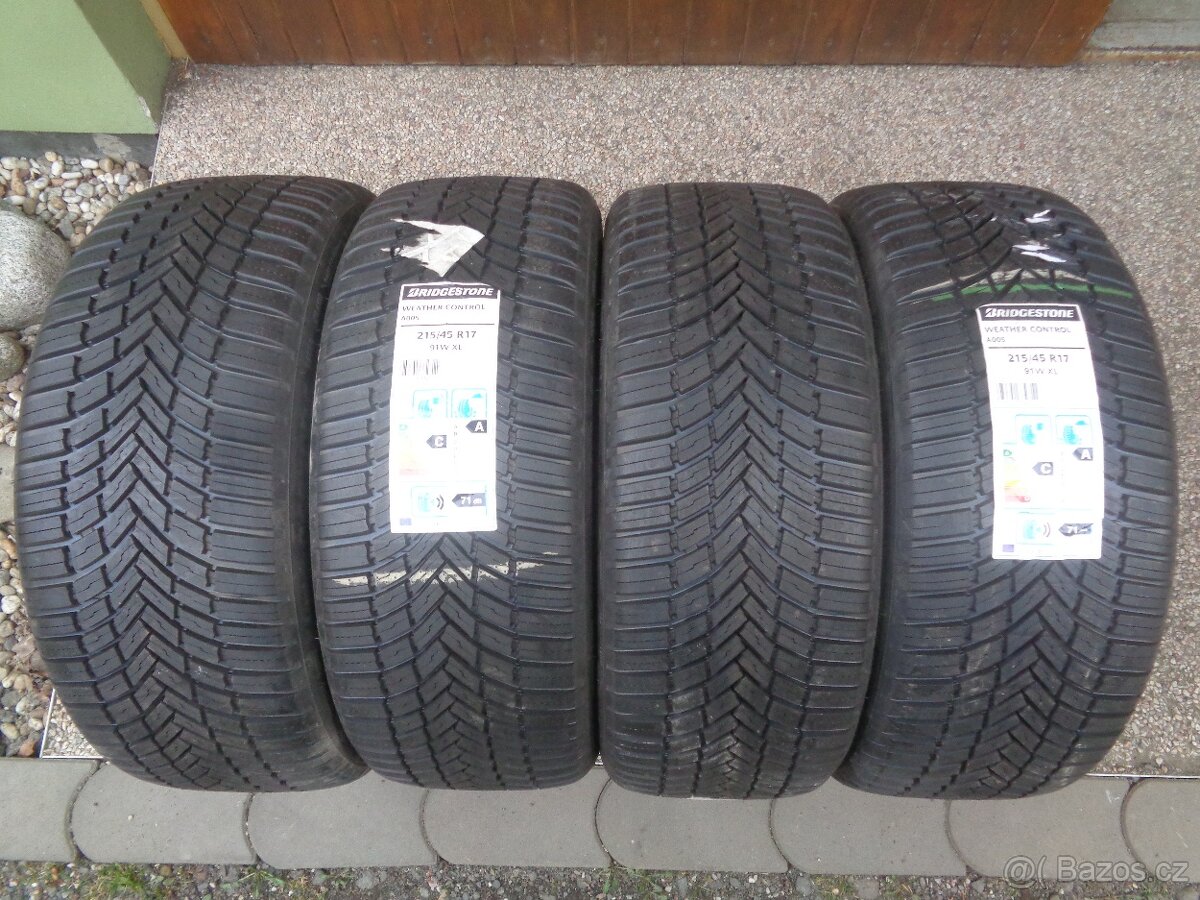 Letní pneu 215/45/17 R17 Bridgestone - Nové