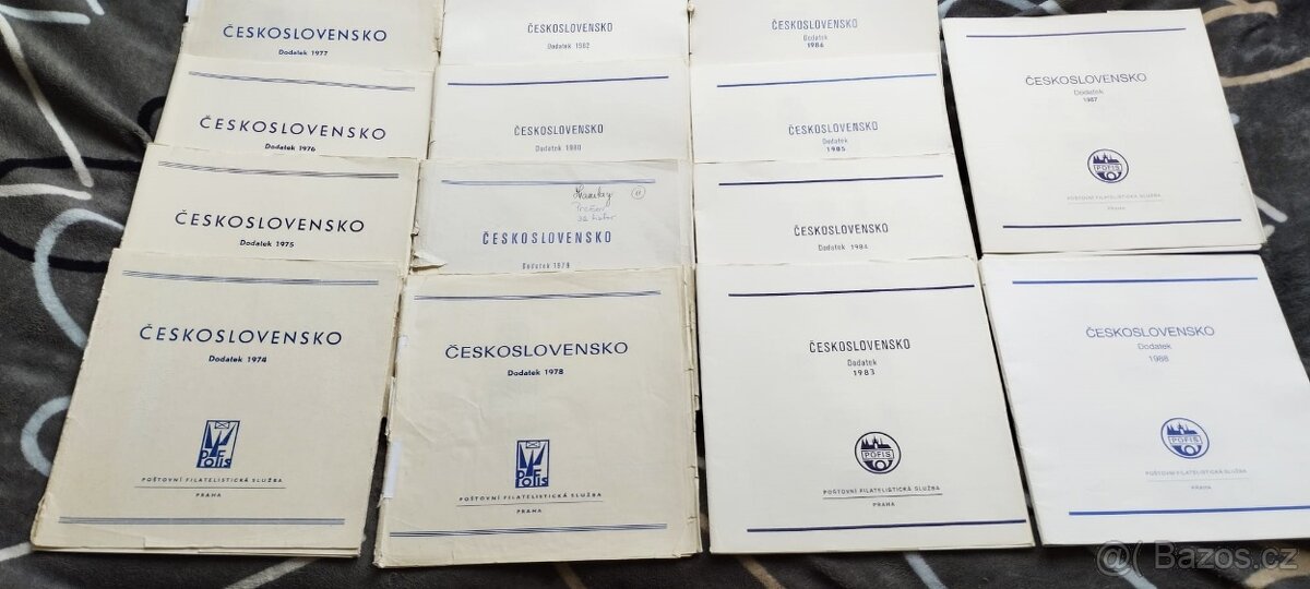 Pofis - Albové listy se známkami 1974 - 1987