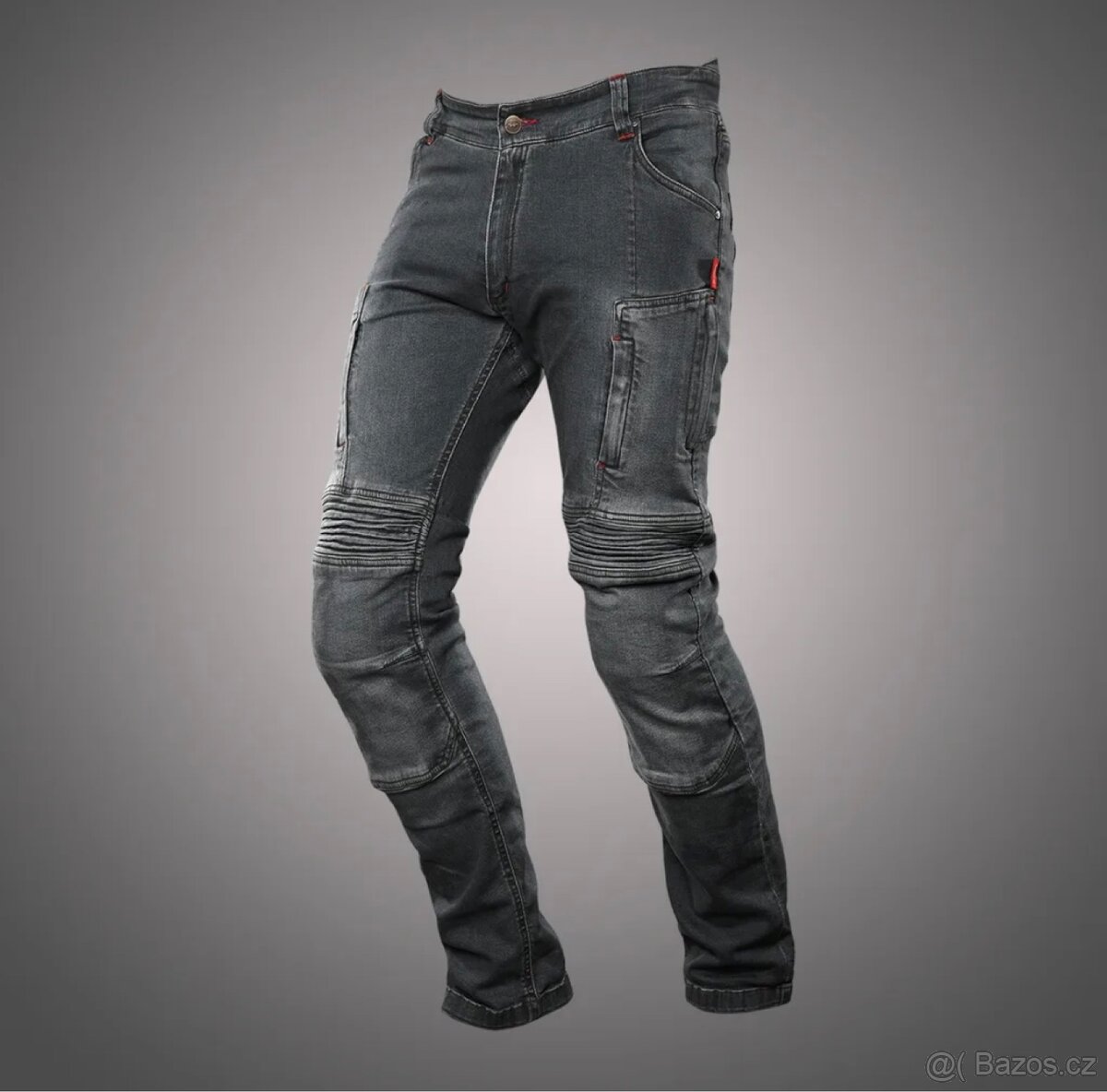 4SR Pánské kevlarové moto jeansy CLUB SPORT grey