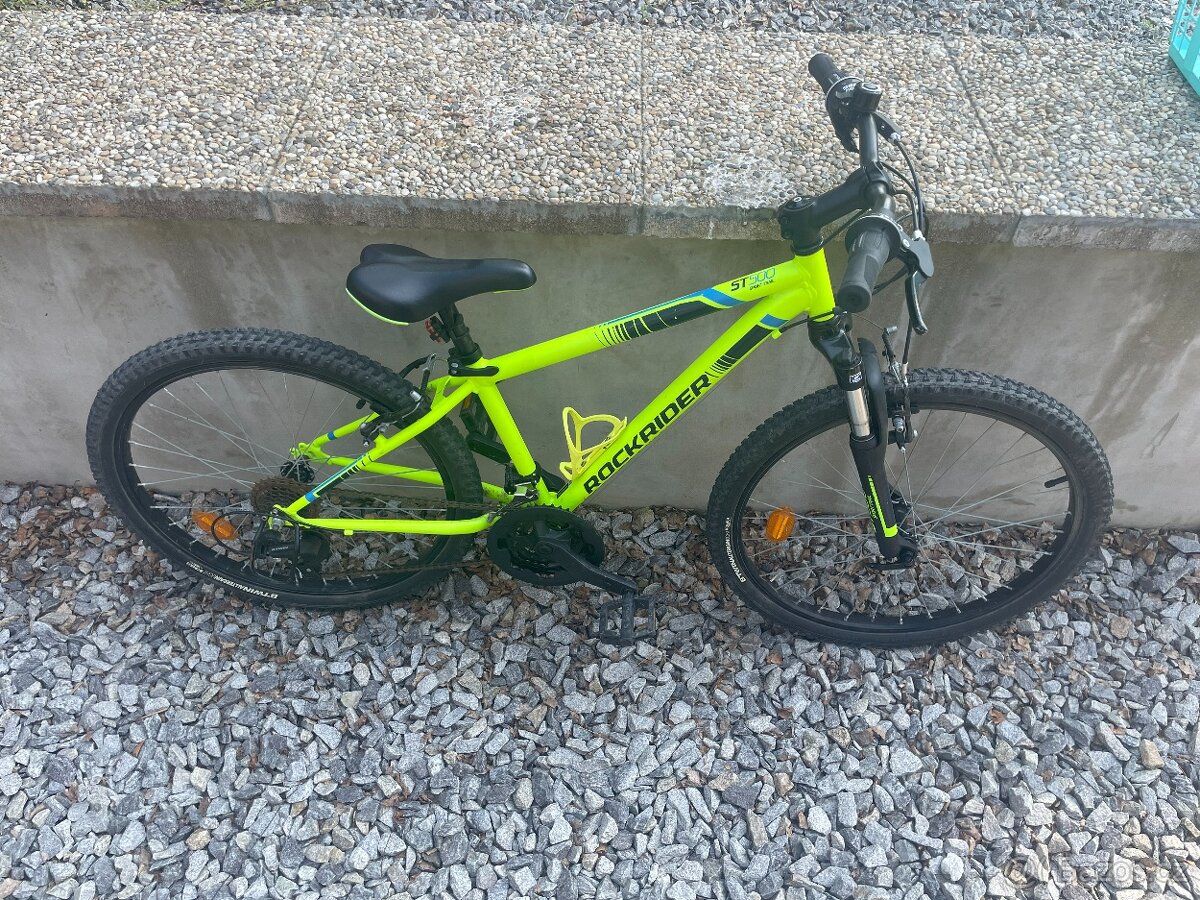 Dětské horské kolo 20" Decathlon ST500 limetově žlutá