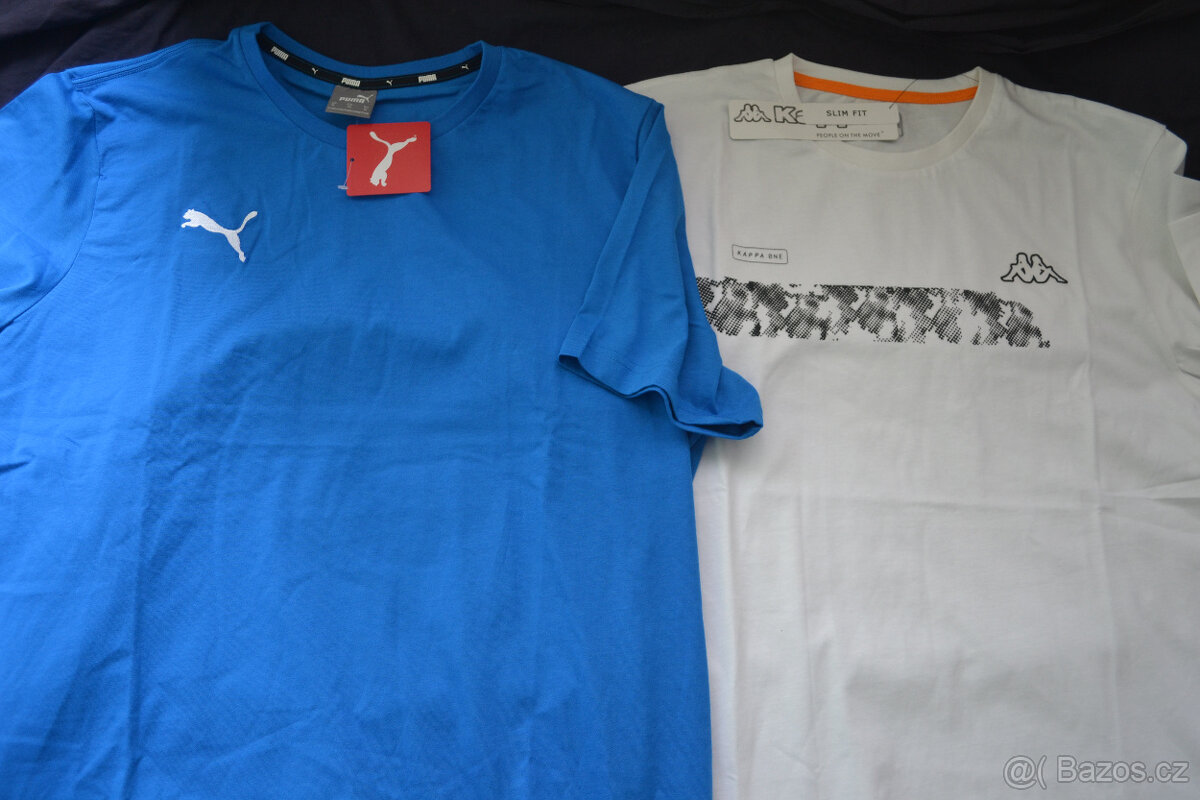 pánské nové tričko Kappa, Puma, CXL,bavlna,v. XL,L