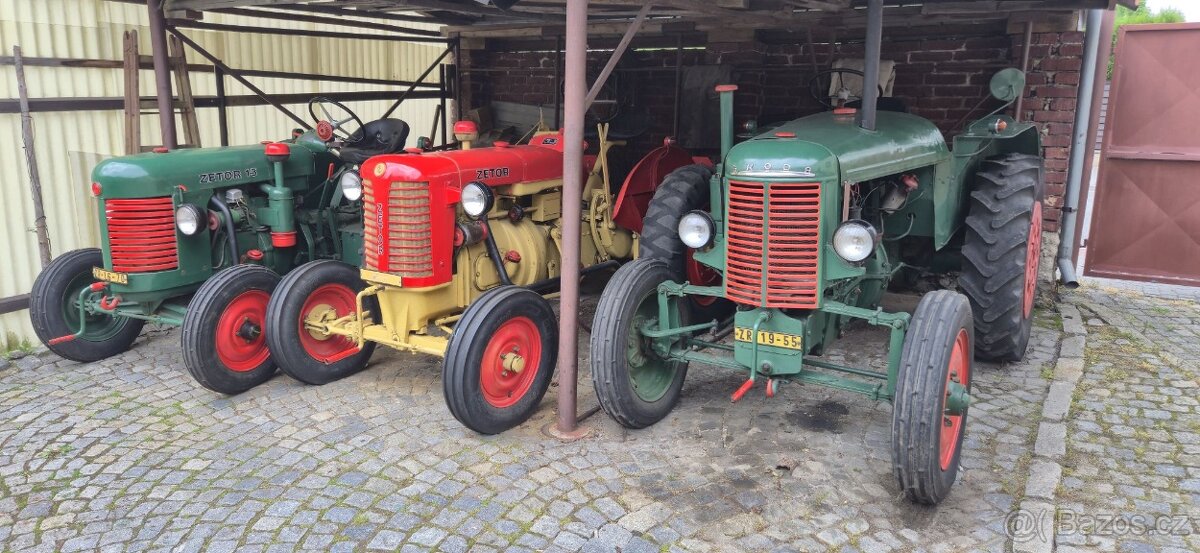 Zetor 25, Zetor 15, Škoda 30, vůz