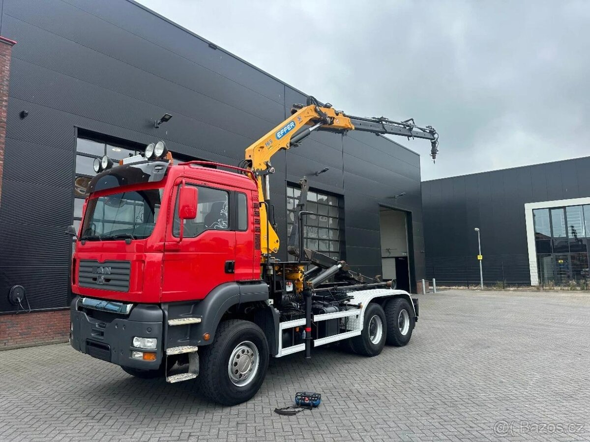 MAN TGA 33.410 6x6 / Ruka Effer / Nosič kontejnerů