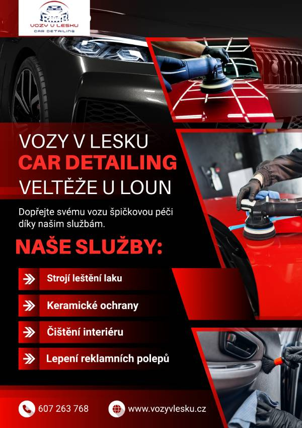 Strojní leštění karosérií - čištění interiéru