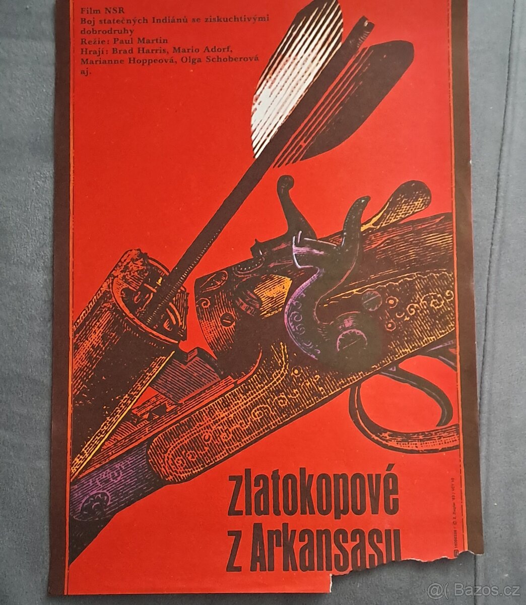 Filmový plakát Zlatokopové z Arkansasu