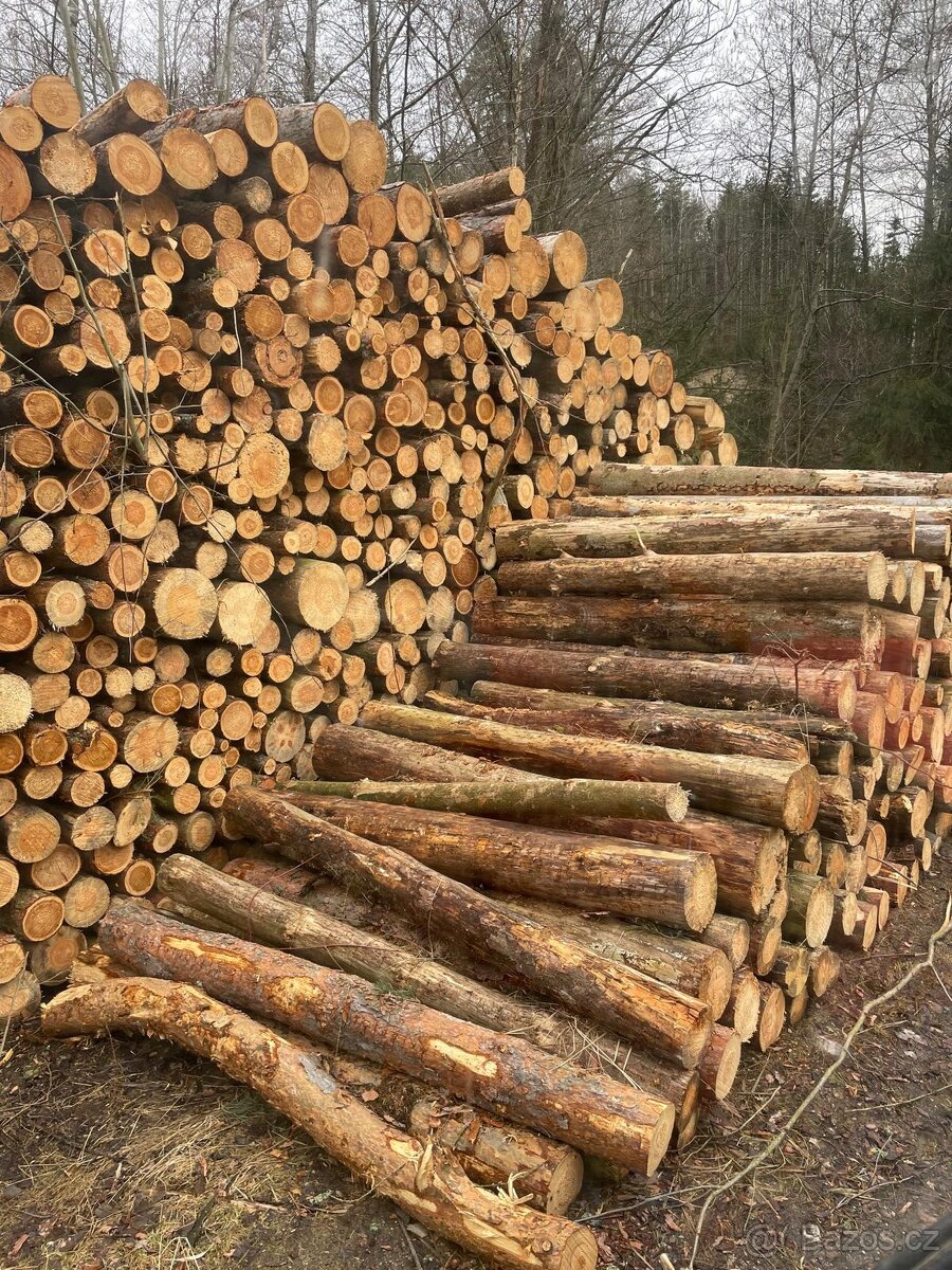 Palivové dřevo (smrk, borovice)