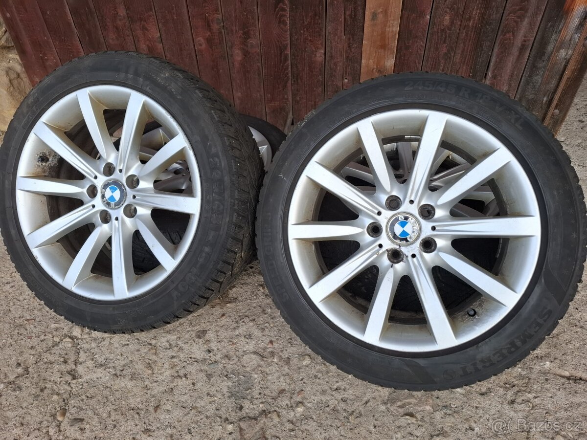 BMW originální alu disky R18 + zimní pneumatiky 245/45 R18