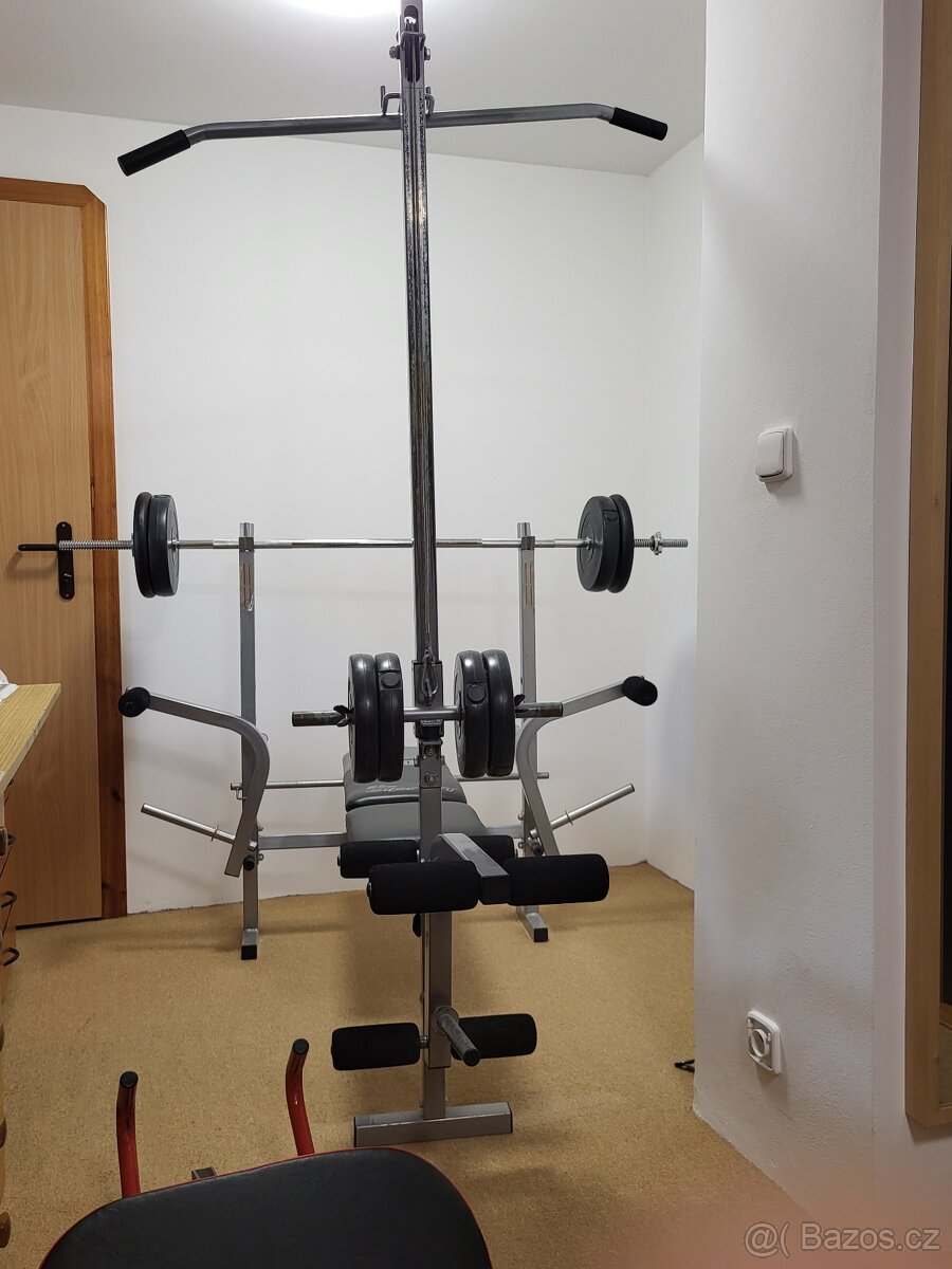 Posilovací lavice s kopáčem a kladkou Olpran SA-003N