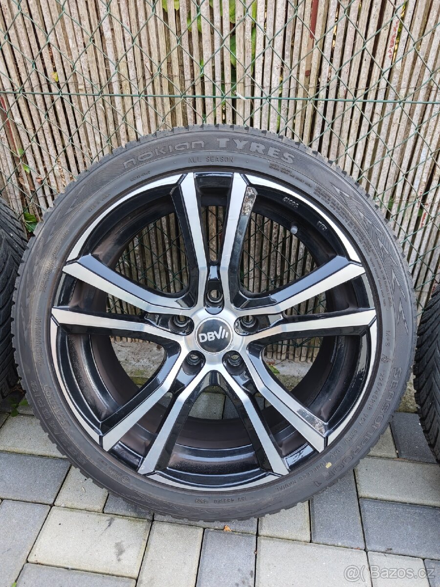 Prodám 18 ALU kola na BMW X1 s celoročními pneu