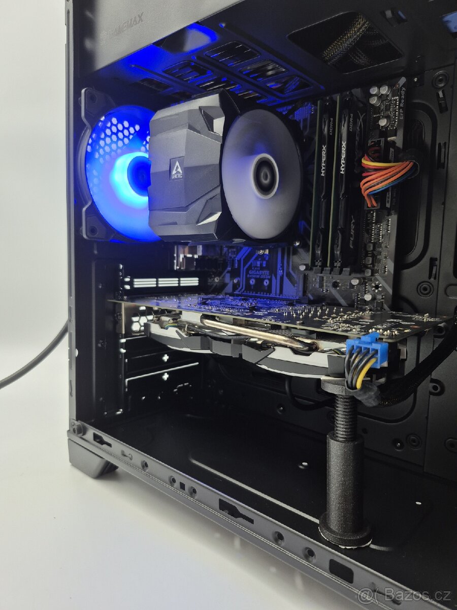 Herní PC RYZEN 7-1700x / NVMe 512GB / RX 580 8GB / WIN 11