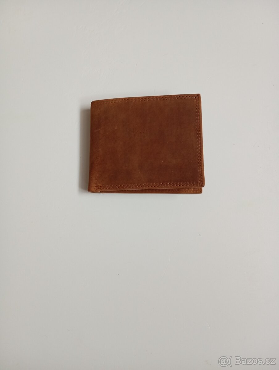 Hnědá peněženka z kozí kůže s RFID blokací