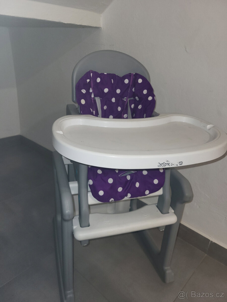 Jídelní židlička BabyDesign Candy, Jídelní stolička 2v1