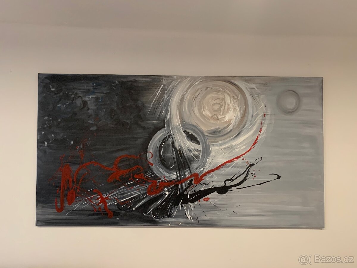 Obraz moderna, ručně malovaný 190x100cm