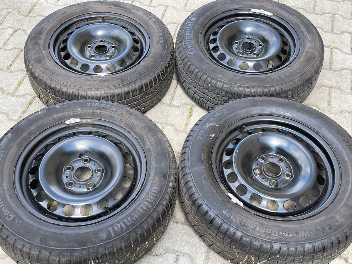 Zimní sada 5x112 Škoda Superb III 215/60 R16 Continental