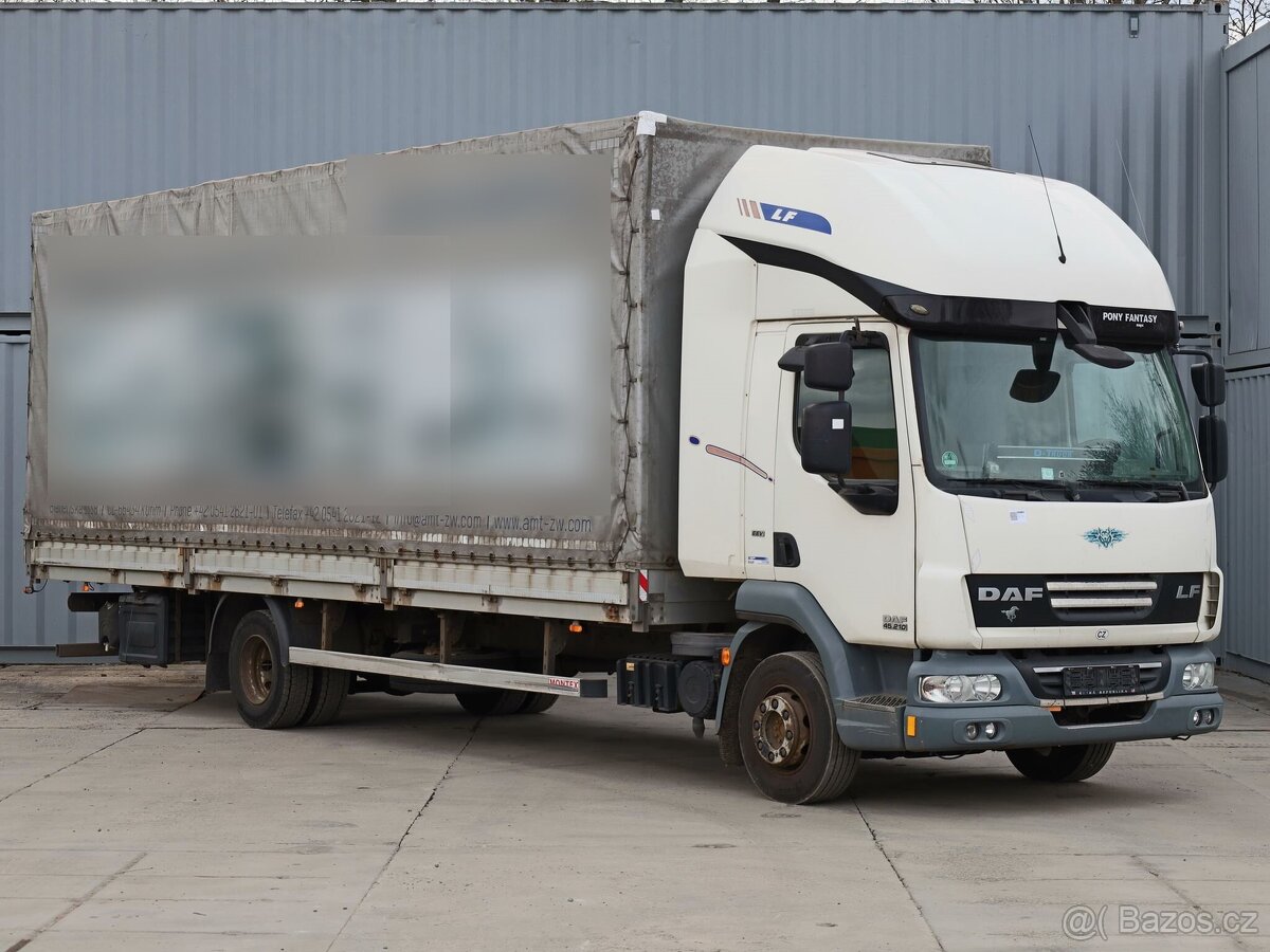 DAF LF 45.210, EURO 5 EEV, TŘÍSTRANNÁ SHRNOVACÍ PLACHTA, 19