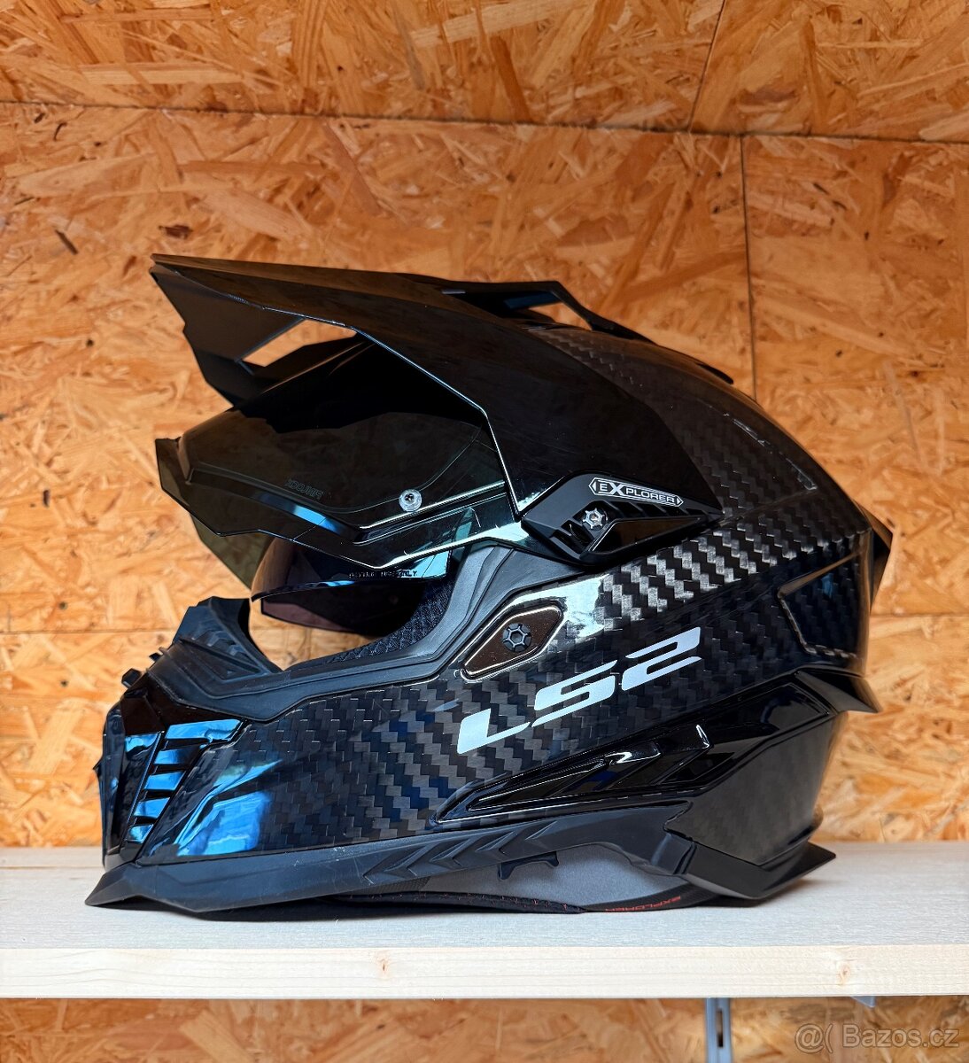 Přilba LS2 MX701 C EXPLORER GLOSS CARBON-06 Velikost M