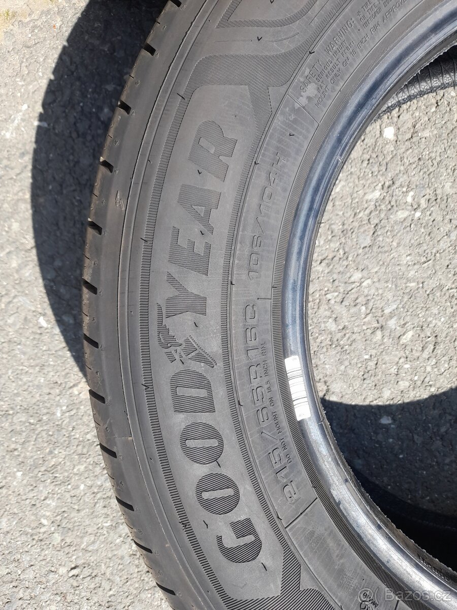Letní GOODYEAR 215 65 R 16C 106 / 104H, zátěžové, nové, 4ks