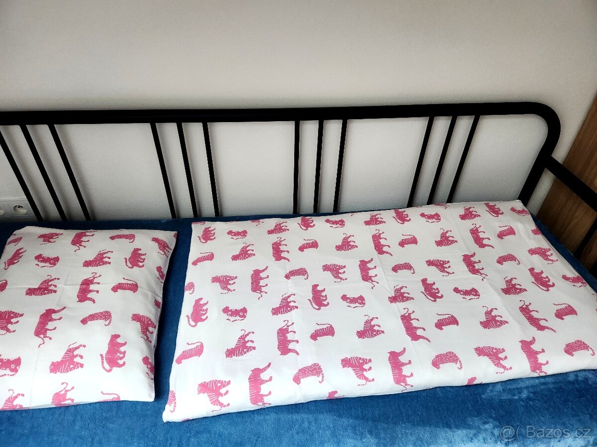 Růžové Tygří Povlečení, Deka a Polštář pro menší děti