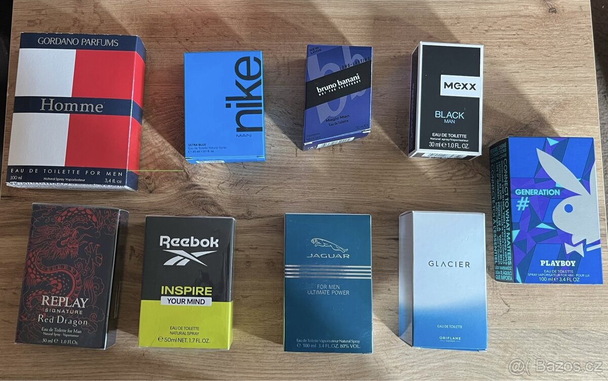 Parfem nike, playboy, mexx, jaguar, bruno, reebok