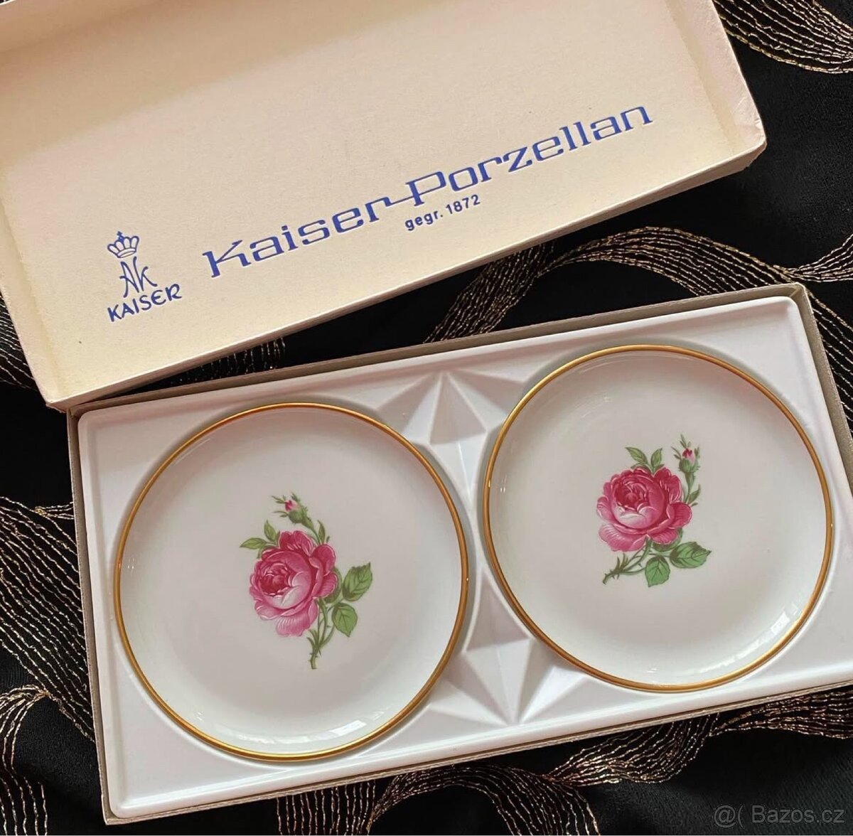 Vintage sada dvou talířků