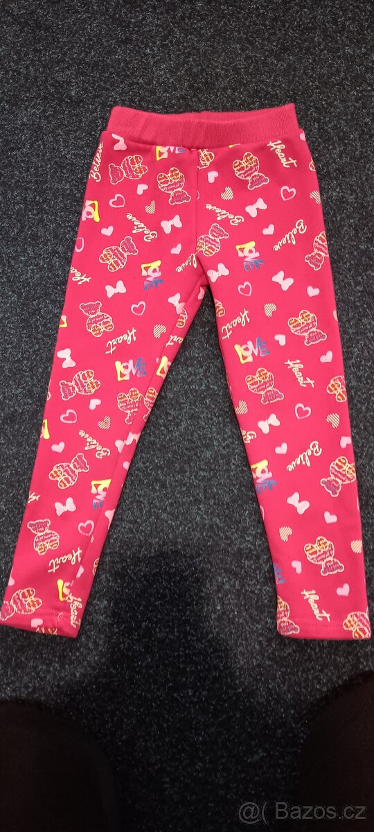 Zateplené kalhoty vel.110/122