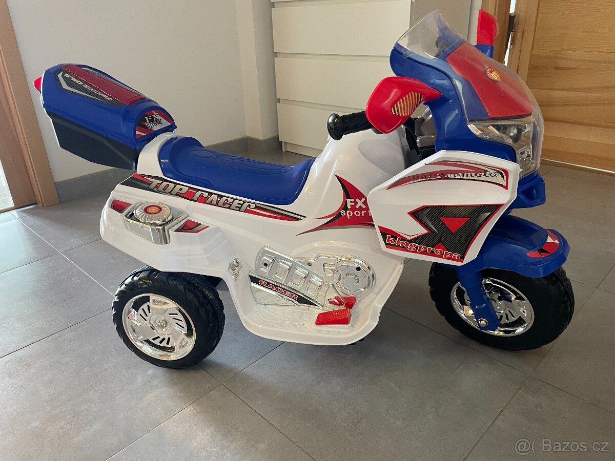 dětská elektrická motorka top racer nová