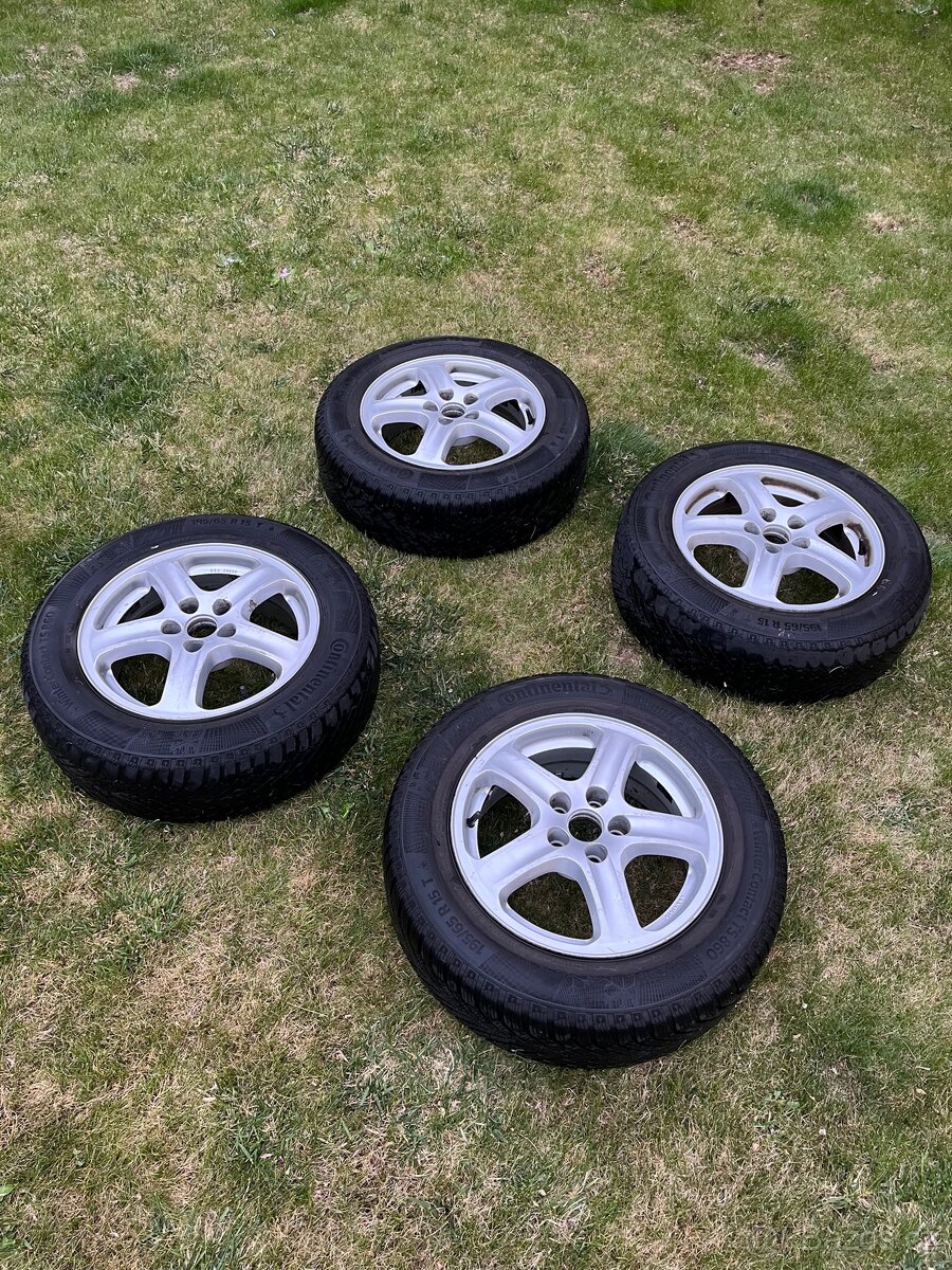 originalni alu kola skoda octavia 1 5x100 195/65 R15 zimni