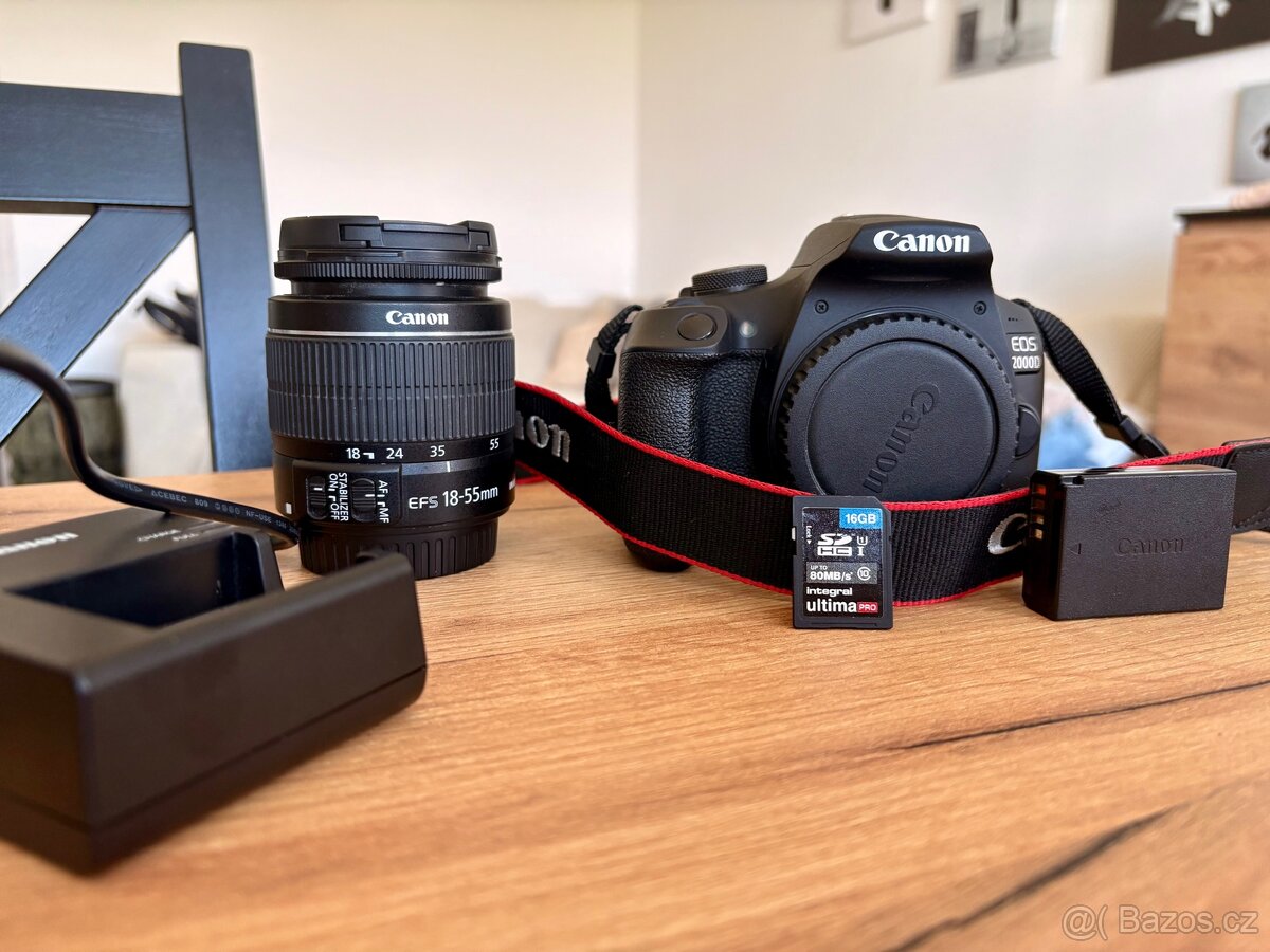Canon eos 2000d + objektiv 18-55mm EF-S