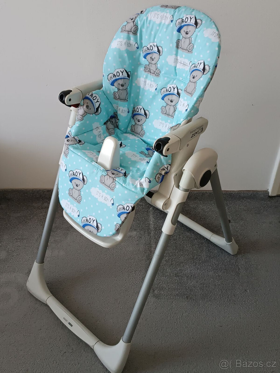 Nový bavlněný potah do jídelní židličky Zero 3 méďové