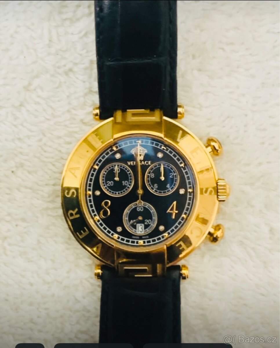 Dámské švýcarské hodinky Versace Reve Rosegold zlacené