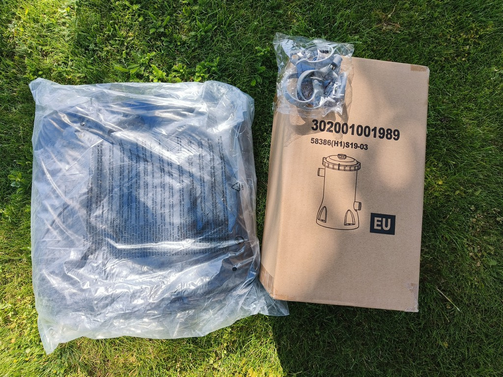 Kartušová filtrace 3028l/h, krycí plachta 427cm