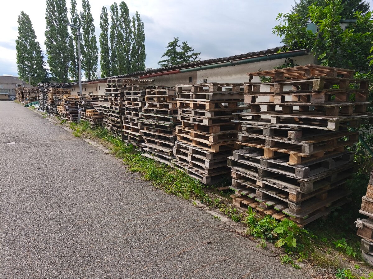 použité palety - mix rozměrů