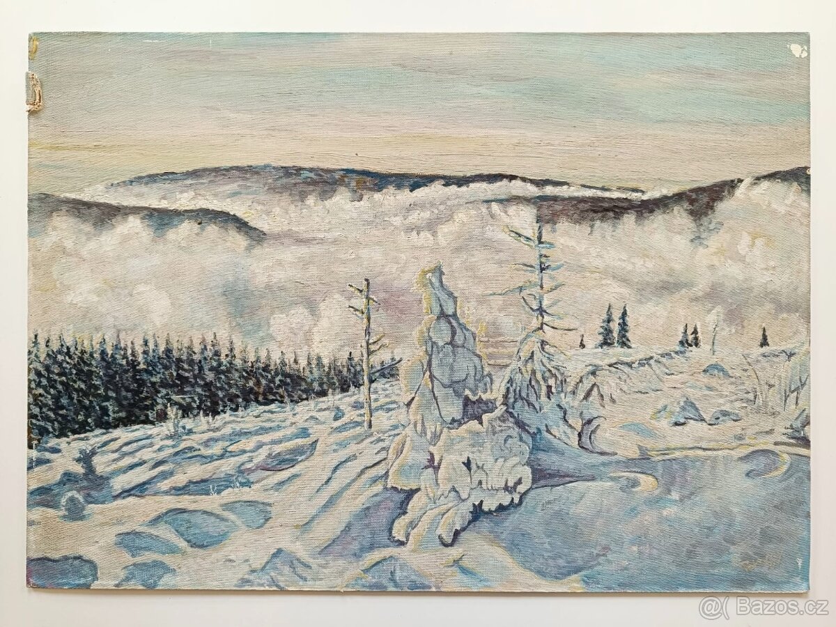 Obraz Pokorný, Nízké Tatry 1971, olej 50x70