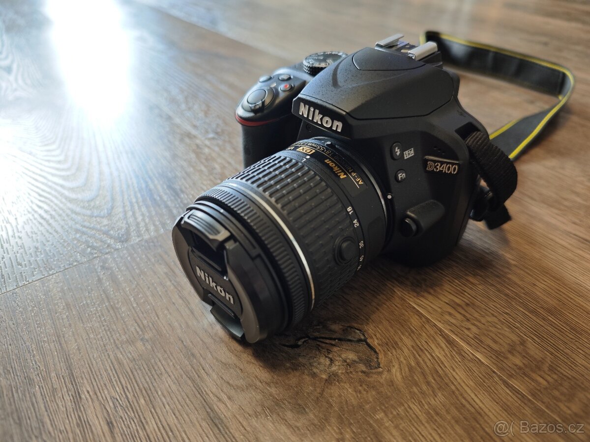 Nikon D3400 s příslušenstvím + 18-55mm